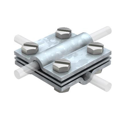 Cross connector with plate for Al Conductor - Eurolec Energy Products