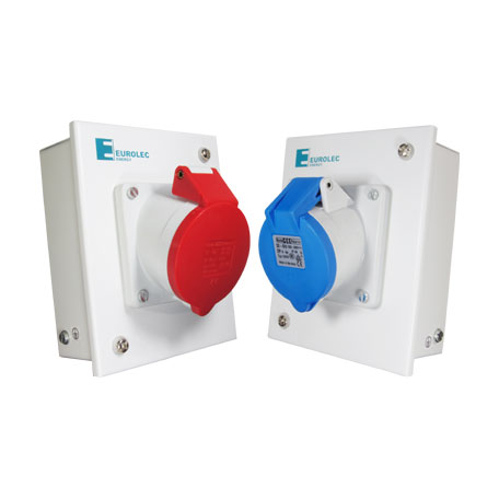 Metalic Enclosure with Industrial Sockets